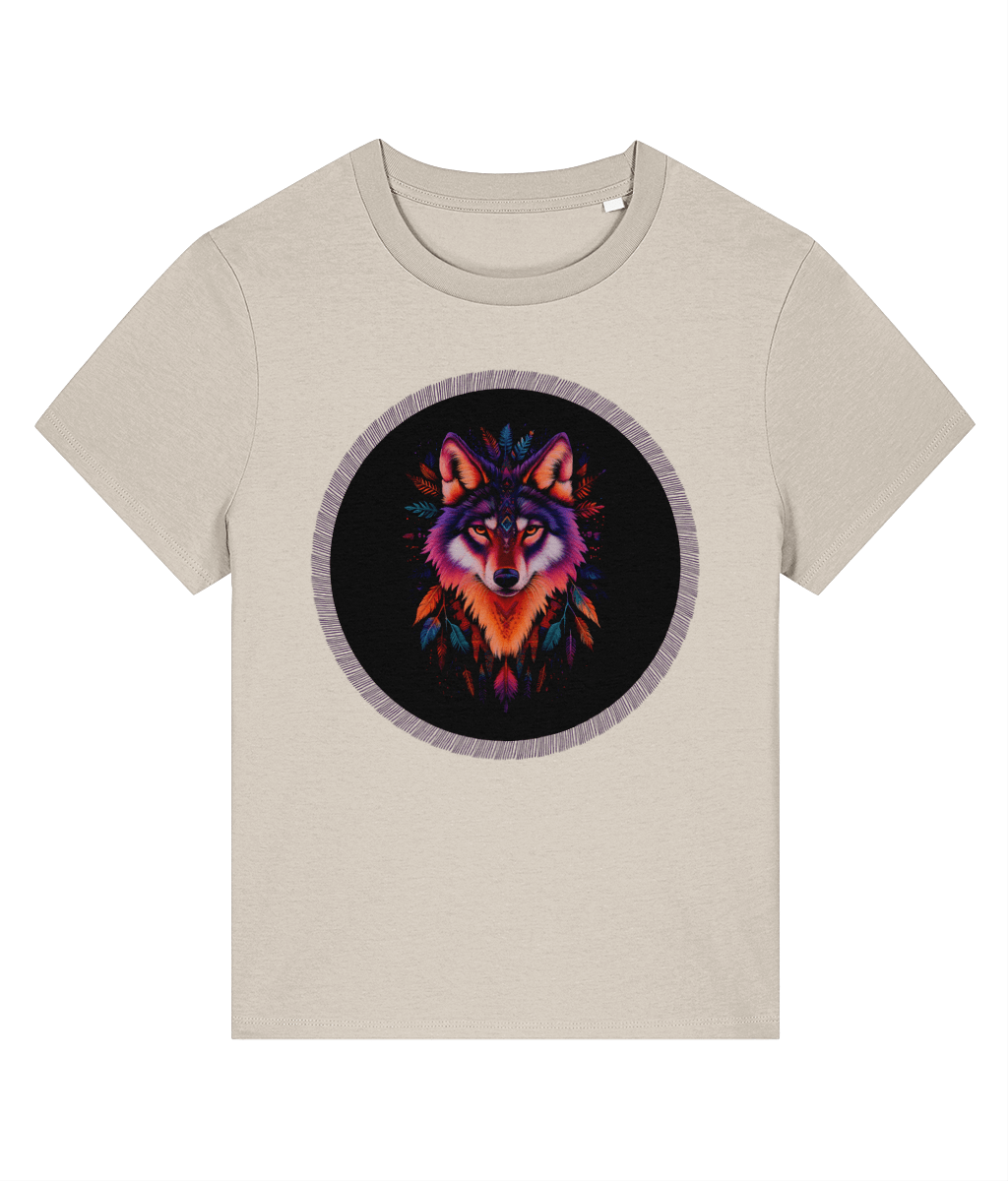 Navajo Wolf design | Stanley/Stella Stella Muser Organic Cotton T-shirt - Designed by Naomi - Designed by Naomi