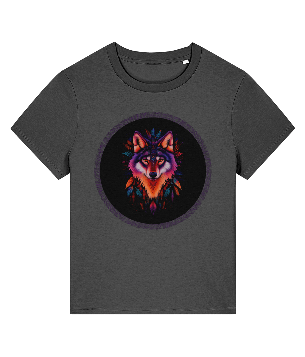 Navajo Wolf design | Stanley/Stella Stella Muser Organic Cotton T-shirt - Designed by Naomi - Designed by Naomi