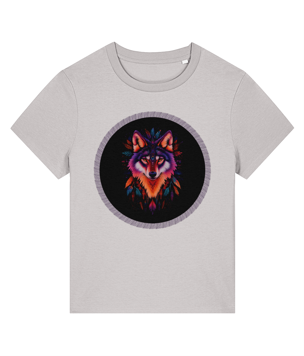 Navajo Wolf design | Stanley/Stella Stella Muser Organic Cotton T-shirt - Designed by Naomi - Designed by Naomi