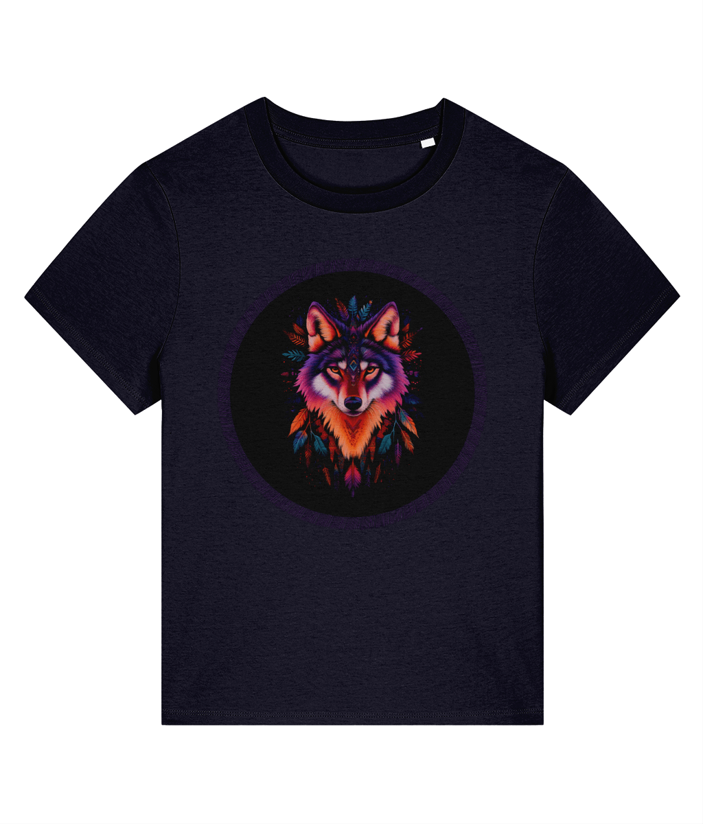 Navajo Wolf design | Stanley/Stella Stella Muser Organic Cotton T-shirt - Designed by Naomi - Designed by Naomi