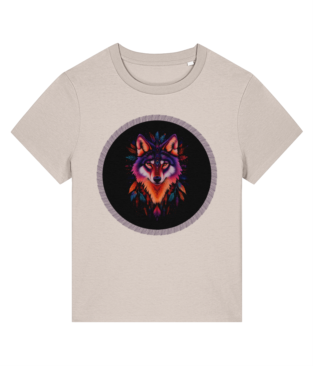 Navajo Wolf design | Stanley/Stella Stella Muser Organic Cotton T-shirt - Designed by Naomi - Designed by Naomi