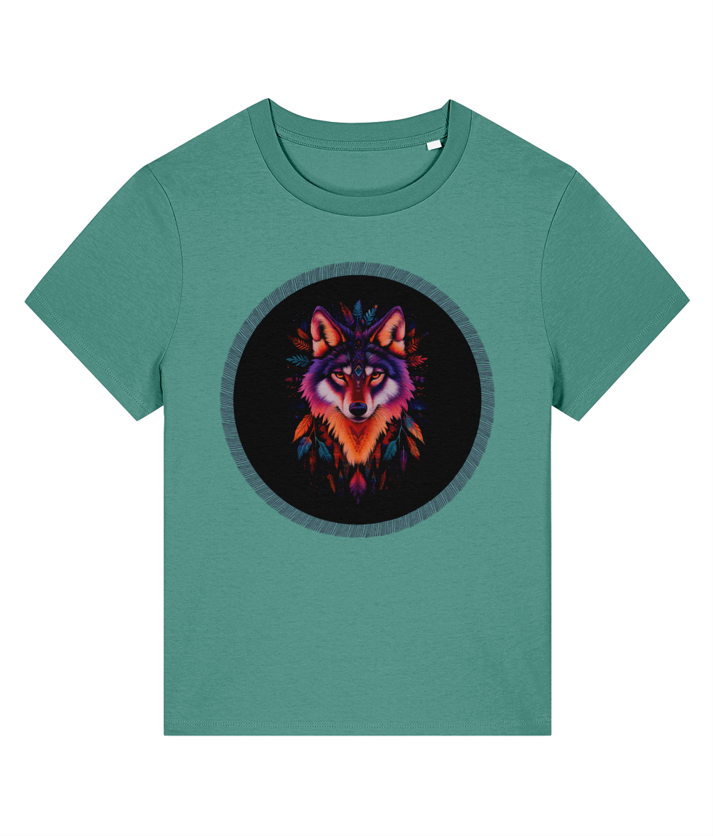 Navajo Wolf design | Stanley/Stella Stella Muser Organic Cotton T-shirt - Designed by Naomi - Designed by Naomi