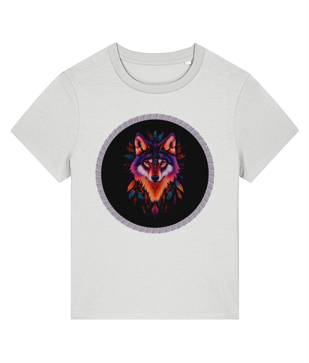 Navajo Wolf design | Stanley/Stella Stella Muser Organic Cotton T-shirt - Designed by Naomi - Designed by Naomi