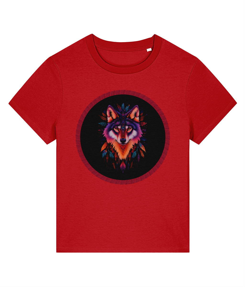 Navajo Wolf design | Stanley/Stella Stella Muser Organic Cotton T-shirt - Designed by Naomi - Designed by Naomi