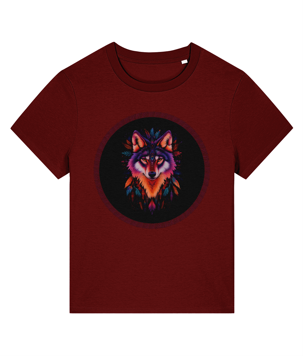 Navajo Wolf design | Stanley/Stella Stella Muser Organic Cotton T-shirt - Designed by Naomi - Designed by Naomi