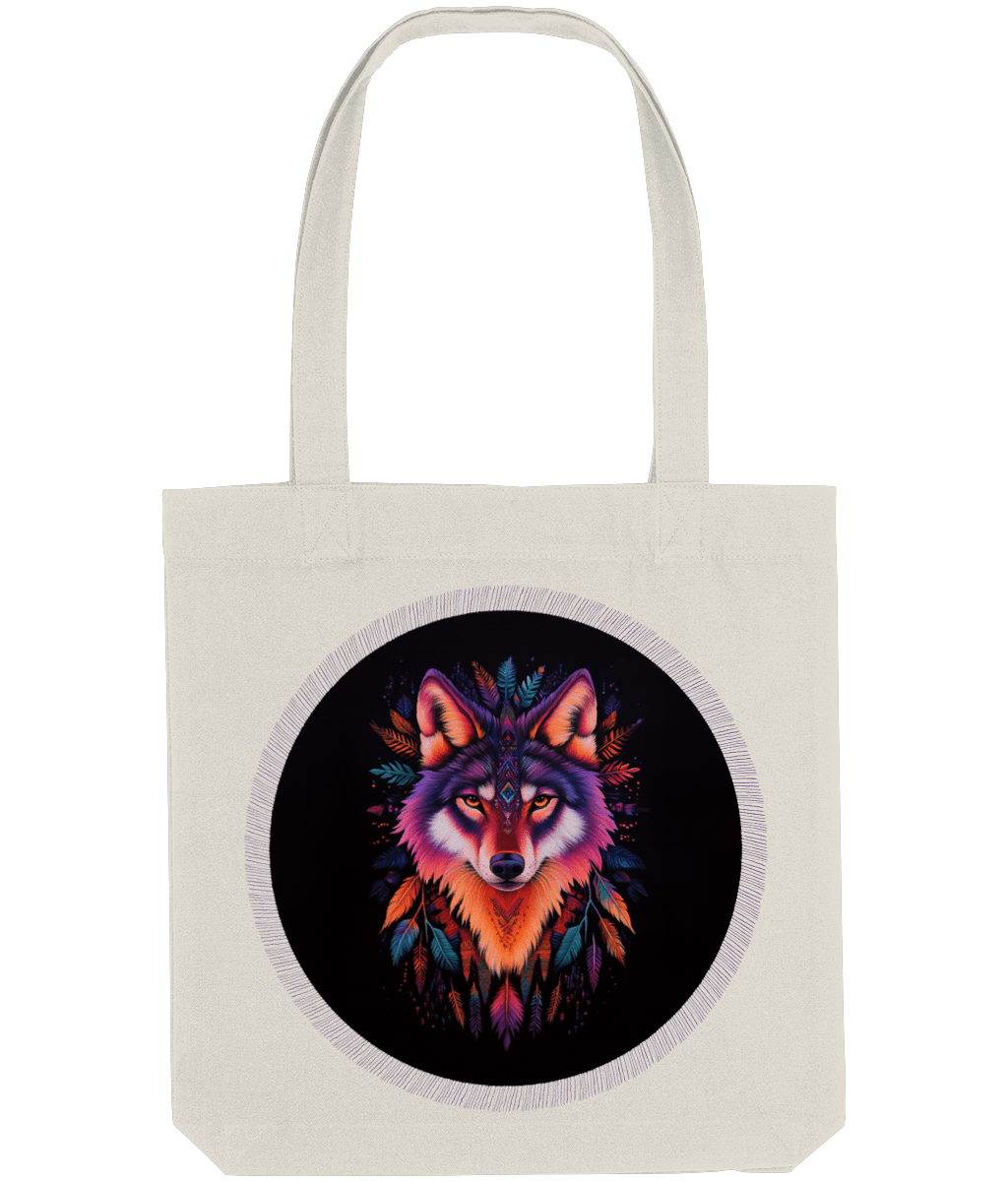 Navajo Wolf design Tote Bag - Designed by Naomi - Designed by Naomi