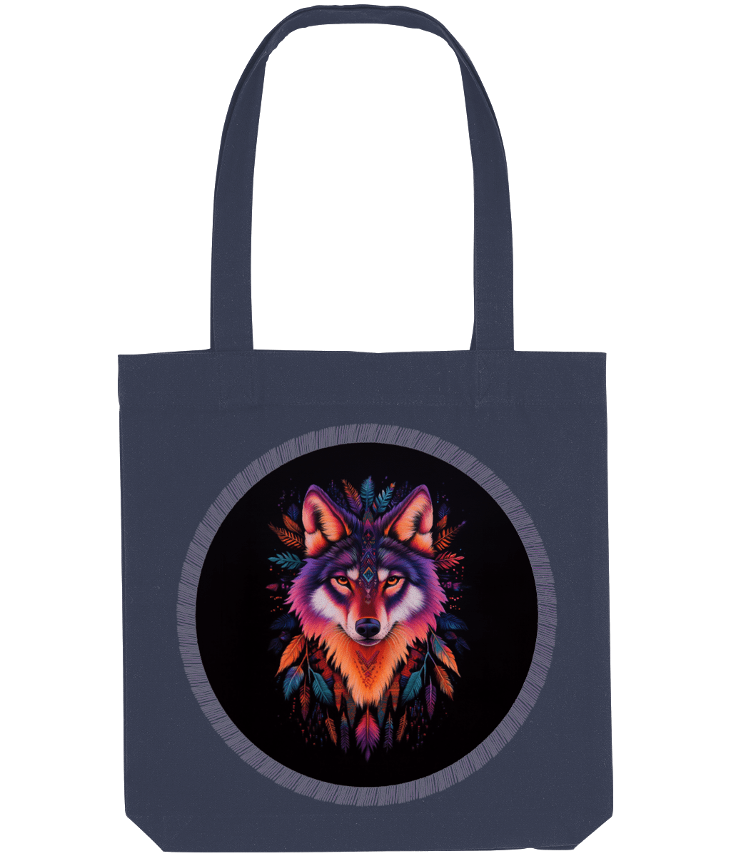 Navajo Wolf design Tote Bag - Designed by Naomi - Designed by Naomi