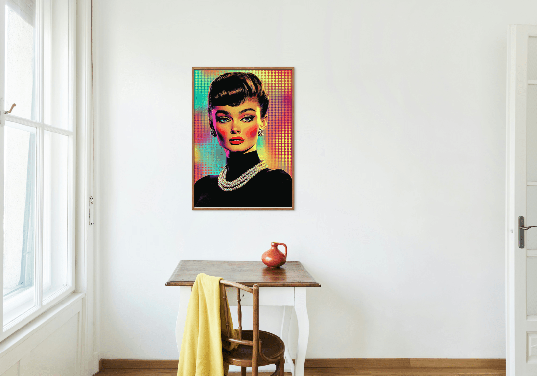 Pop Art Diva | A4 Fine Art Bamboo Print - Designed by Naomi - Designed by Naomi