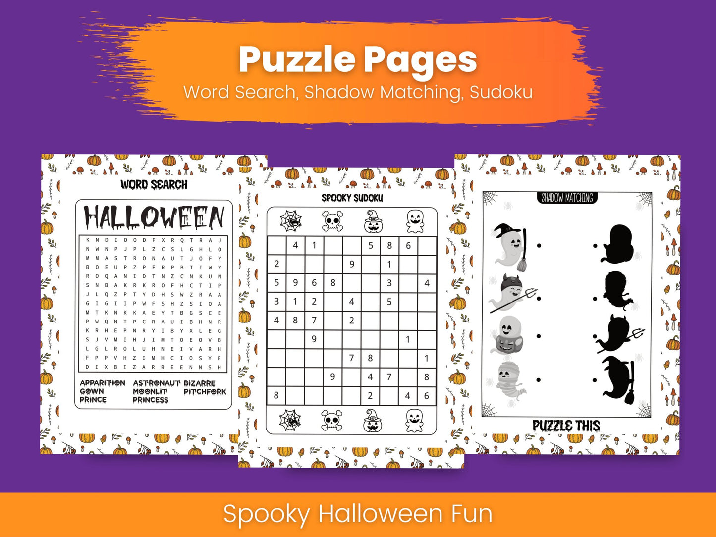 Printable Halloween Kids Activity Book - Designed by Naomi - Designed by Naomi