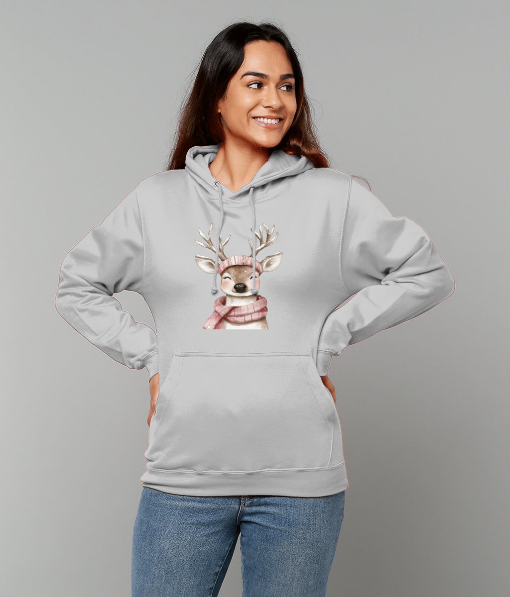 Rosie Reindeer College Hoodie - Designed by Naomi - Designed by Naomi