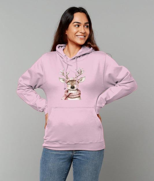 Rosie Reindeer College Hoodie - Designed by Naomi - Designed by Naomi