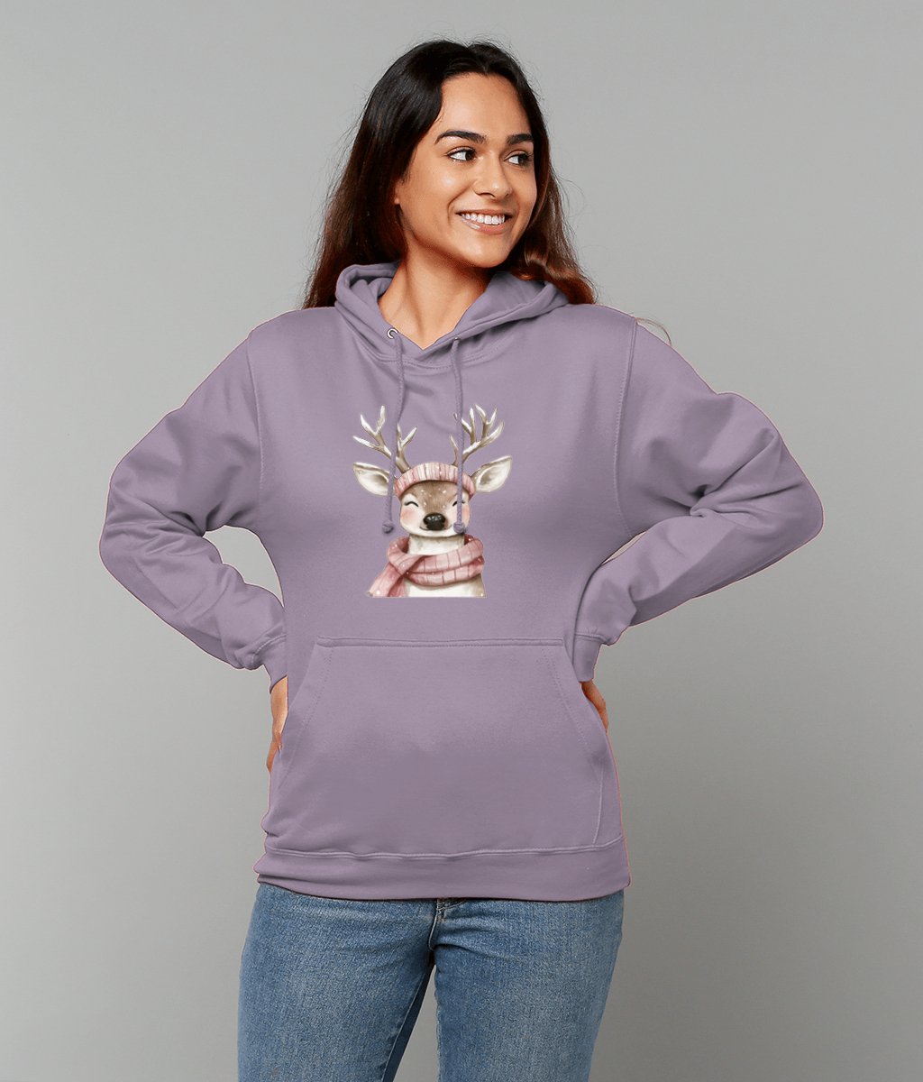 Rosie Reindeer College Hoodie - Designed by Naomi - Designed by Naomi