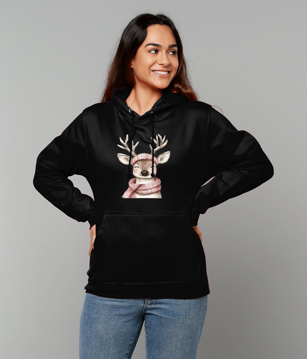 Rosie Reindeer College Hoodie - Designed by Naomi - Designed by Naomi