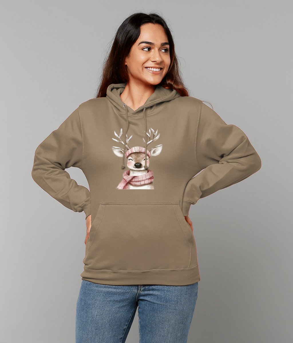 Rosie Reindeer College Hoodie - Designed by Naomi - Designed by Naomi