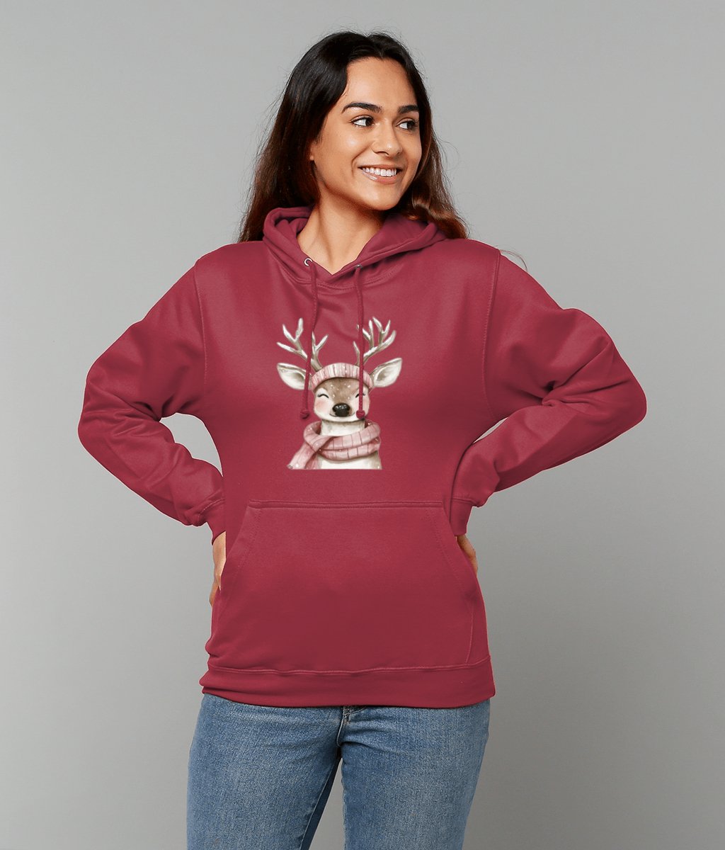 Rosie Reindeer College Hoodie - Designed by Naomi - Designed by Naomi