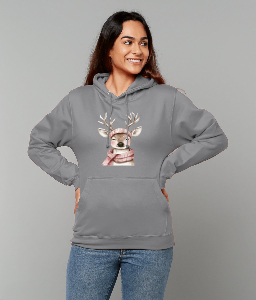 Rosie Reindeer College Hoodie - Designed by Naomi - Designed by Naomi