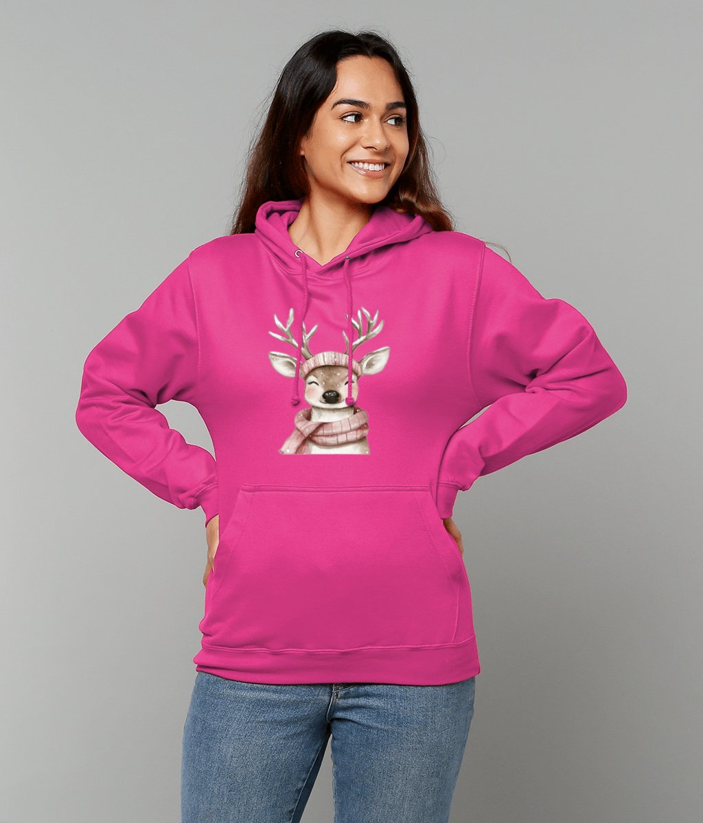 Rosie Reindeer College Hoodie - Designed by Naomi - Designed by Naomi