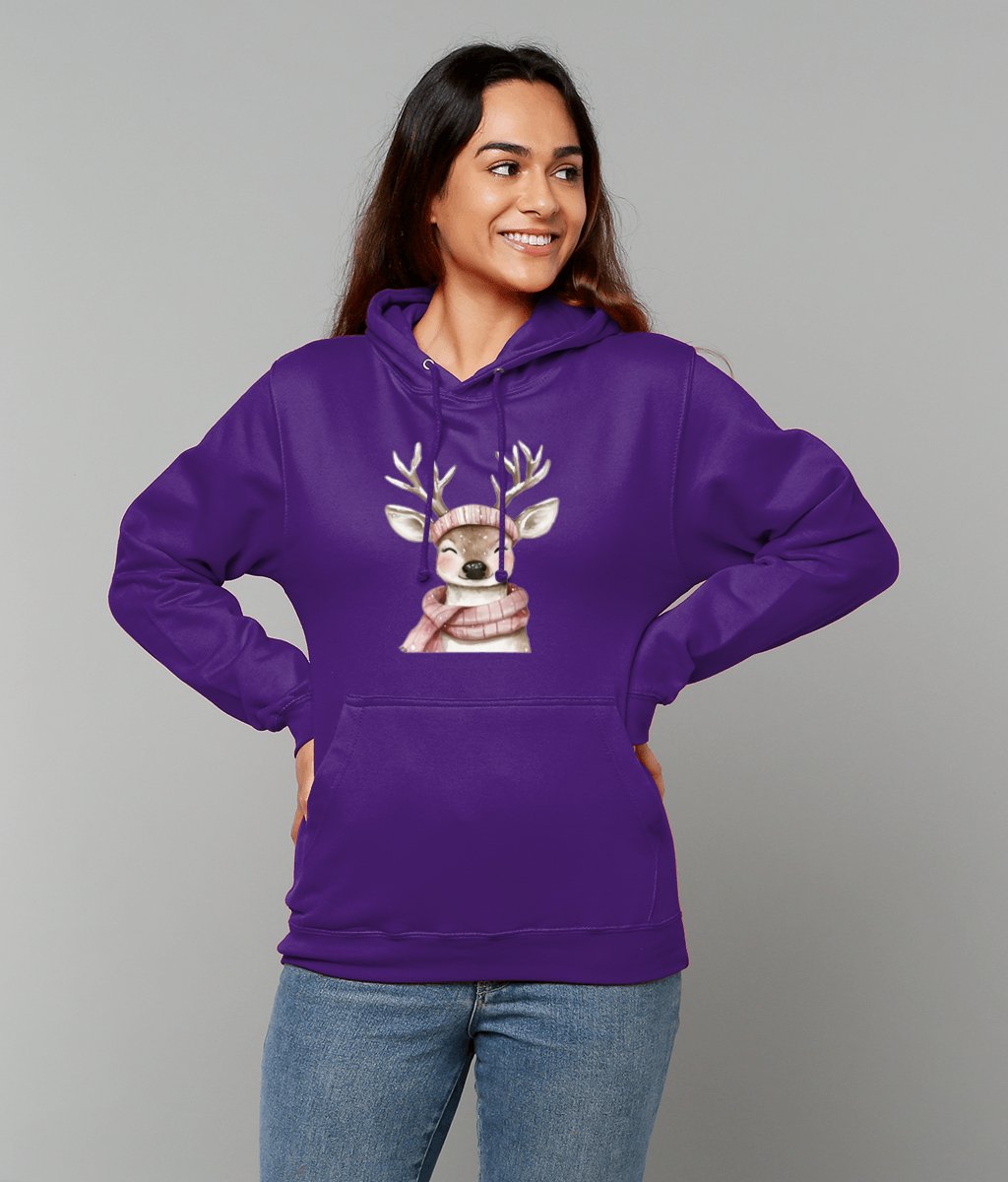 Rosie Reindeer College Hoodie - Designed by Naomi - Designed by Naomi