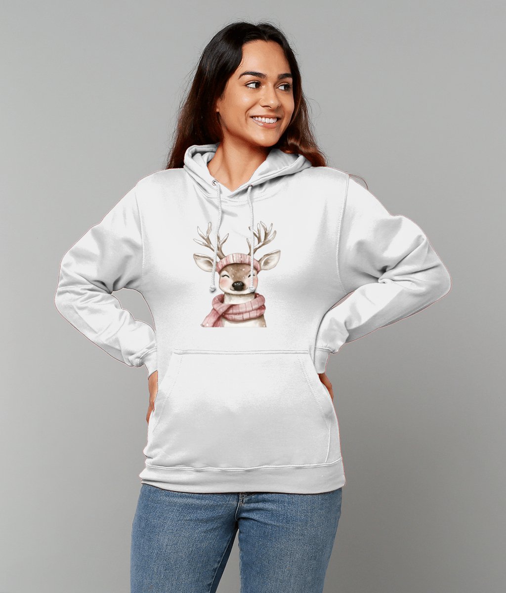 Rosie Reindeer College Hoodie - Designed by Naomi - Designed by Naomi