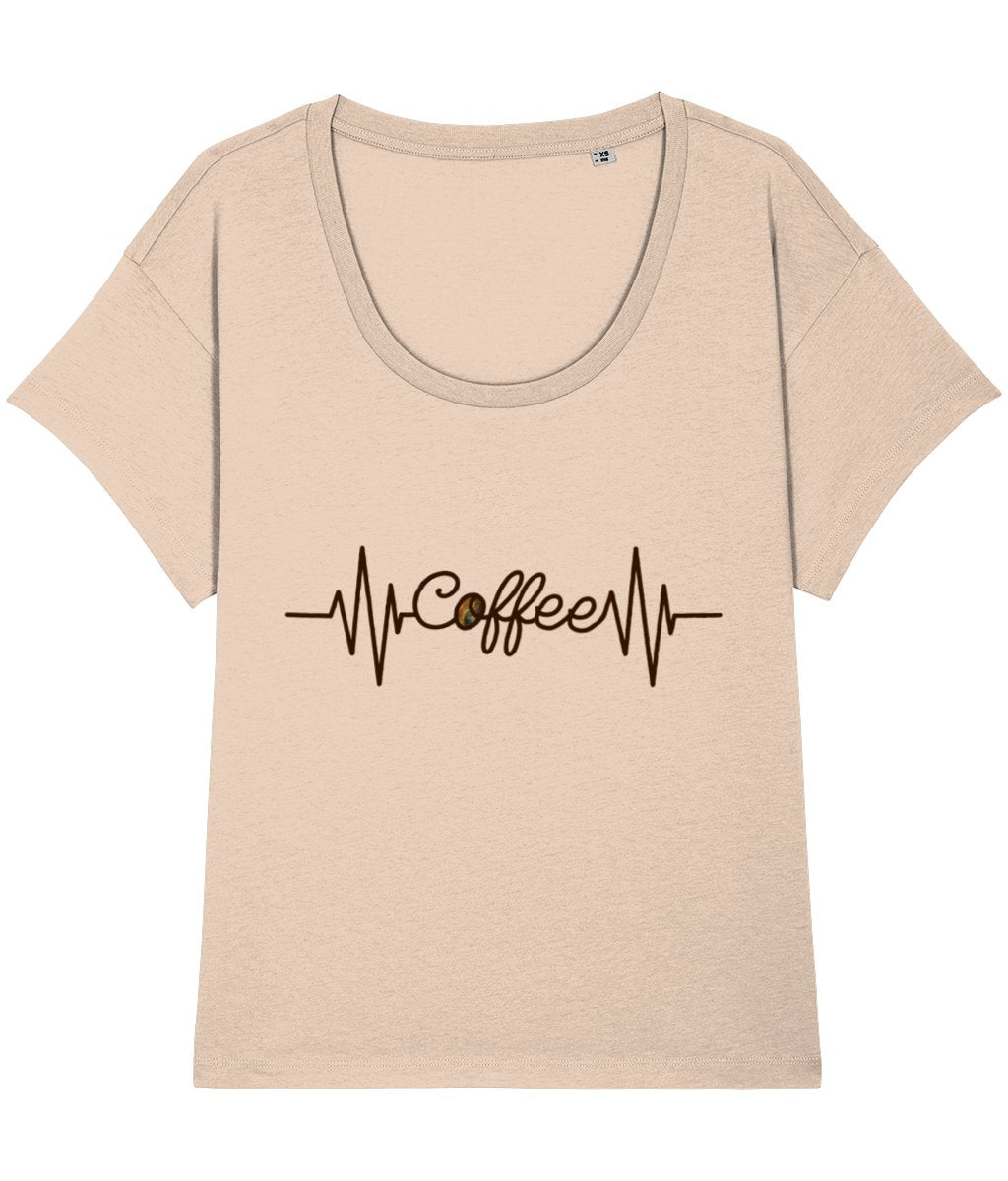 T-shirt Coffee Heartbeat - Designed by Naomi - Designed by Naomi