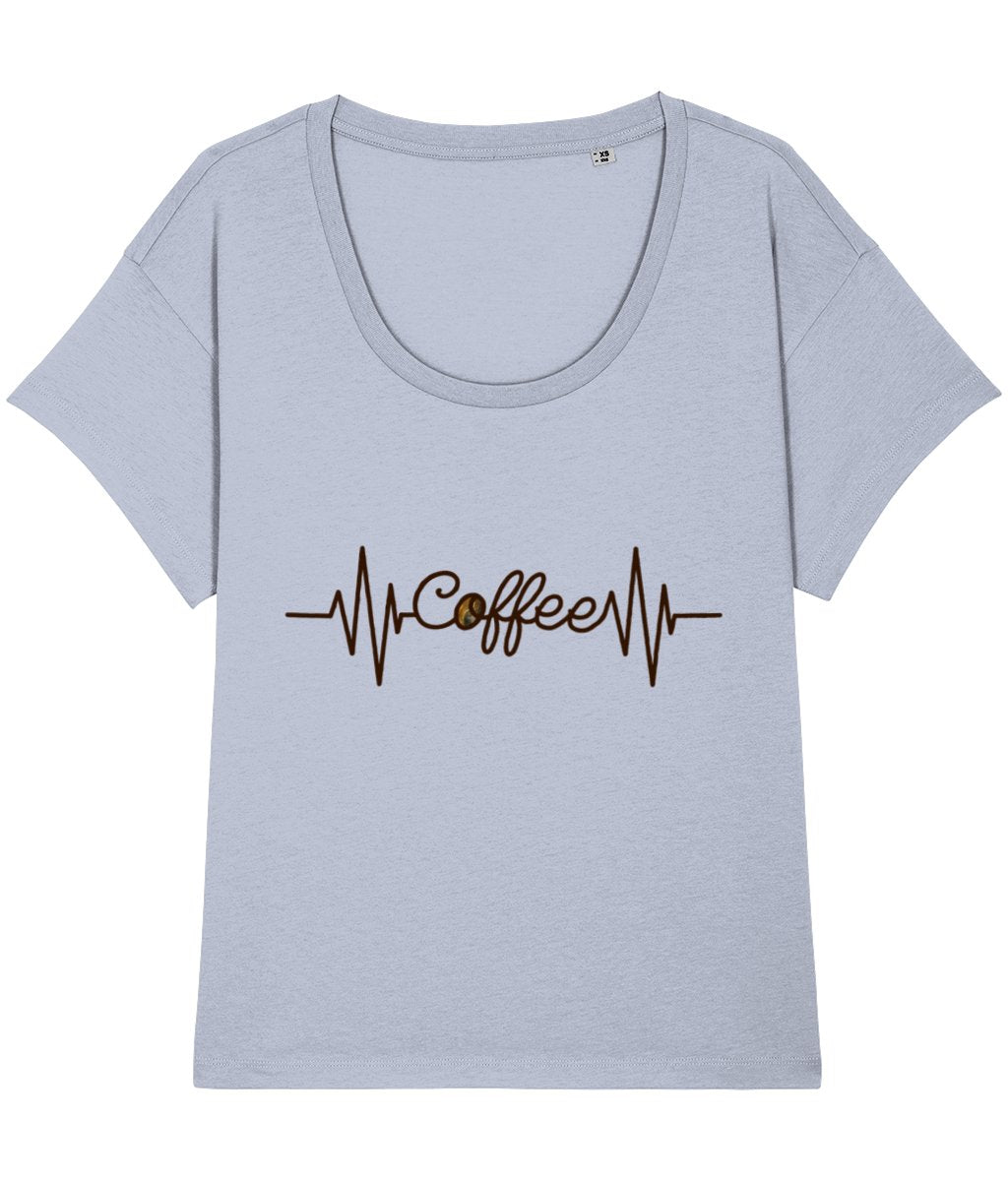 T-shirt Coffee Heartbeat - Designed by Naomi - Designed by Naomi