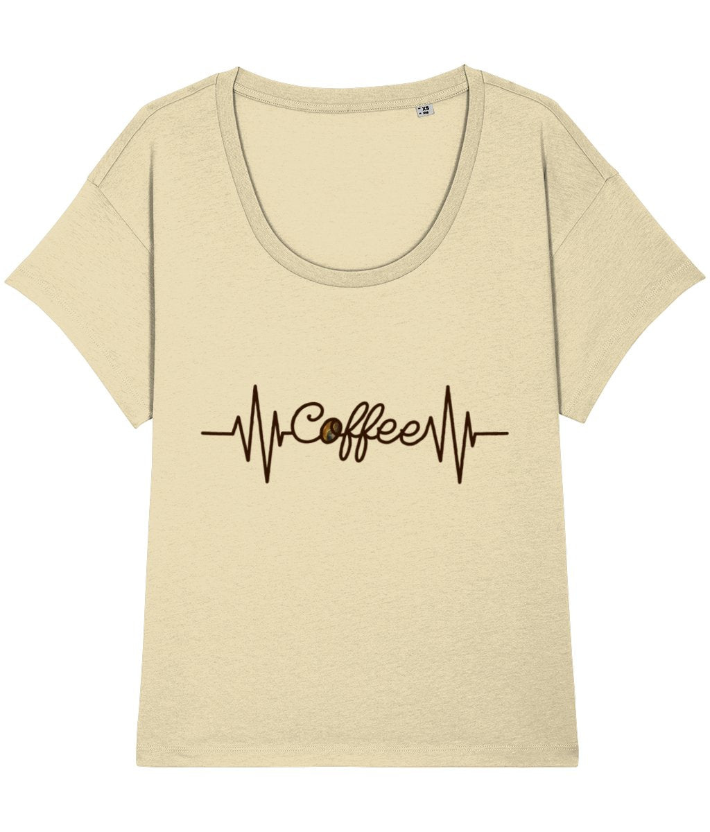 T-shirt Coffee Heartbeat - Designed by Naomi - Designed by Naomi
