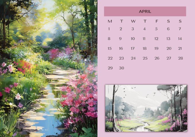 2024 Calendar Printable - Designed by Naomi - Designed by Naomi