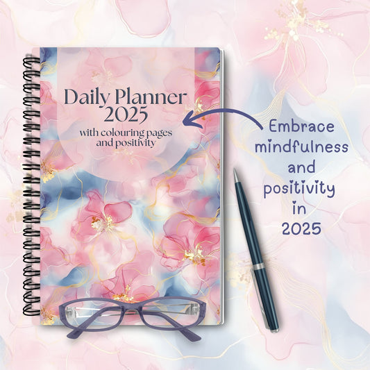 2025 Daily Planner With Colouring Pages - Designed by Naomi - Designed by Naomi