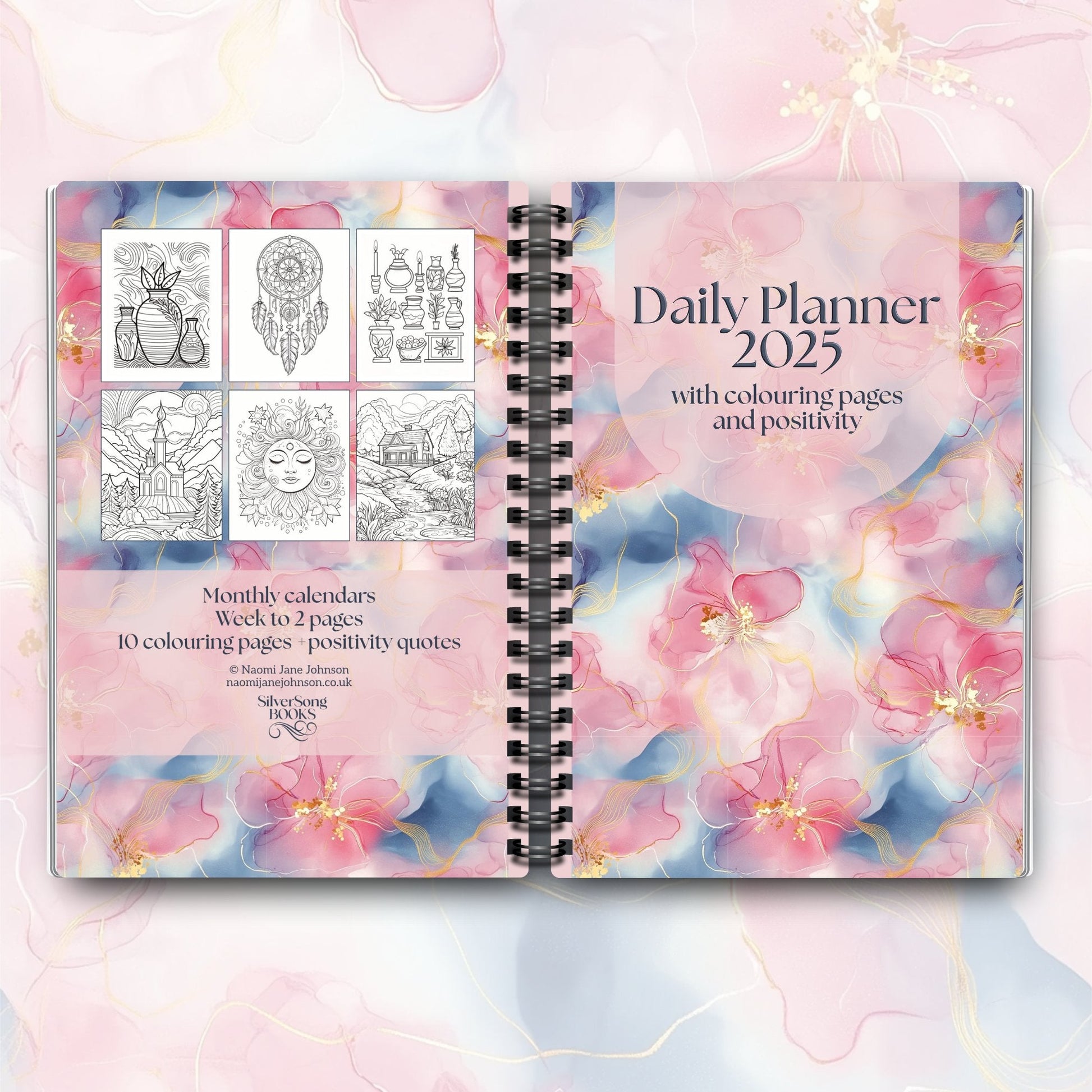 2025 Daily Planner With Colouring Pages - Designed by Naomi - Designed by Naomi