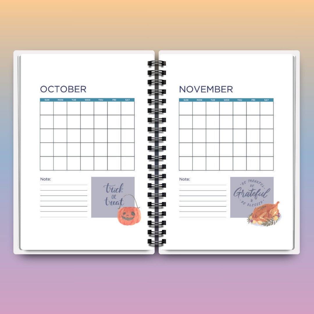 Autumn Planner - A5 - Designed by Naomi - Designed by Naomi