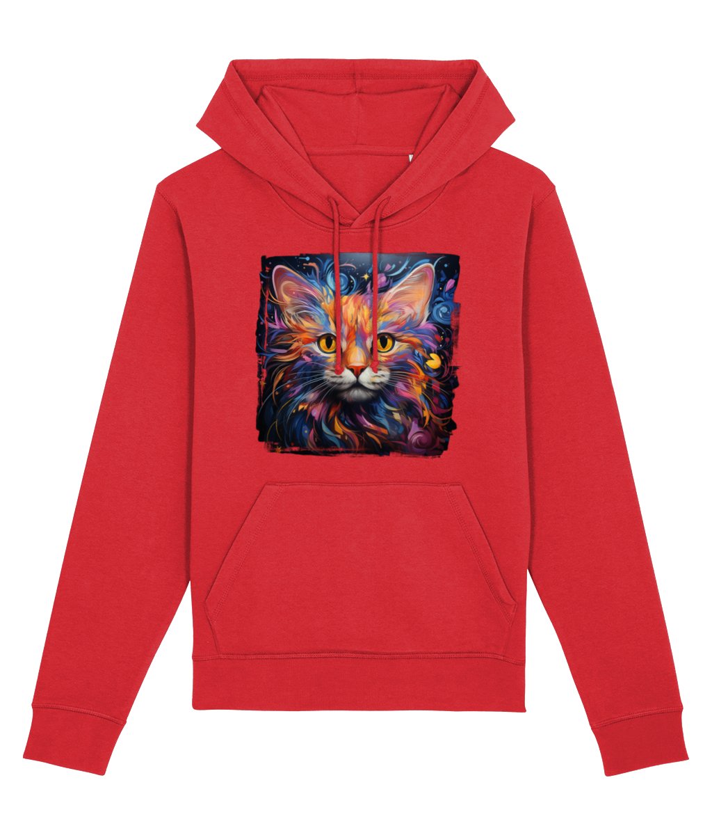 Fantasy Cat - Organic Cotton Rich Hoodie - Designed by Naomi - Designed by Naomi