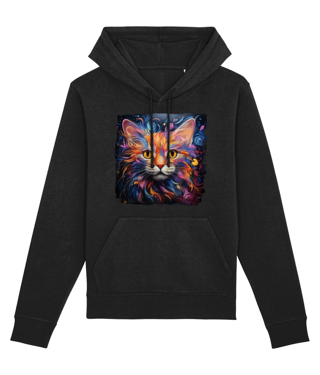 Fantasy Cat - Organic Cotton Rich Hoodie - Designed by Naomi - Designed by Naomi