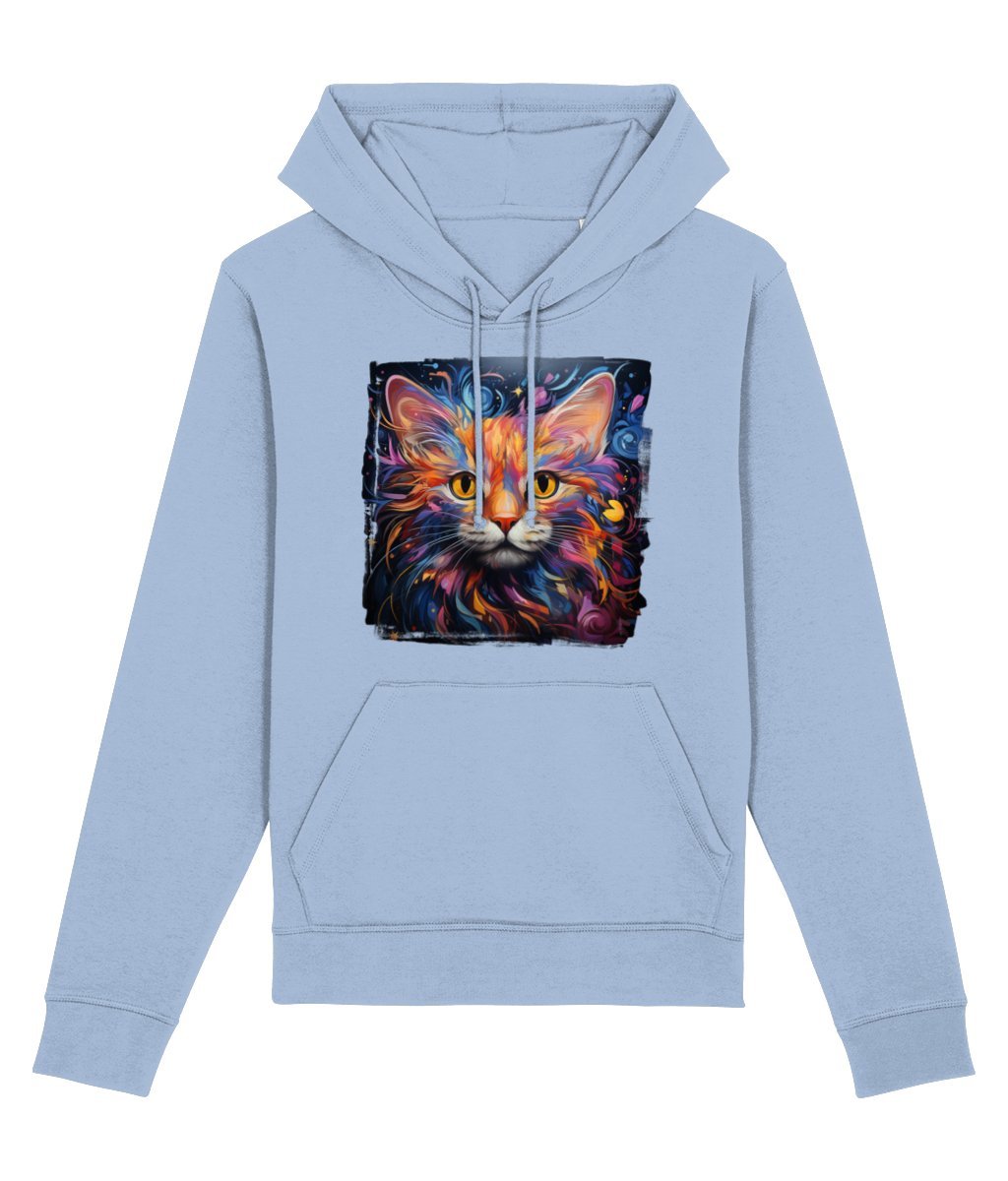 Fantasy Cat - Organic Cotton Rich Hoodie - Designed by Naomi - Designed by Naomi