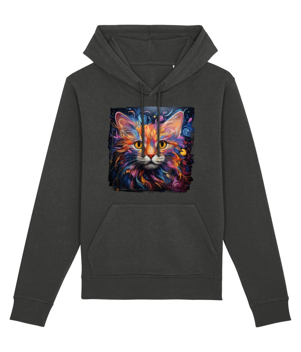 Fantasy Cat - Organic Cotton Rich Hoodie - Designed by Naomi - Designed by Naomi