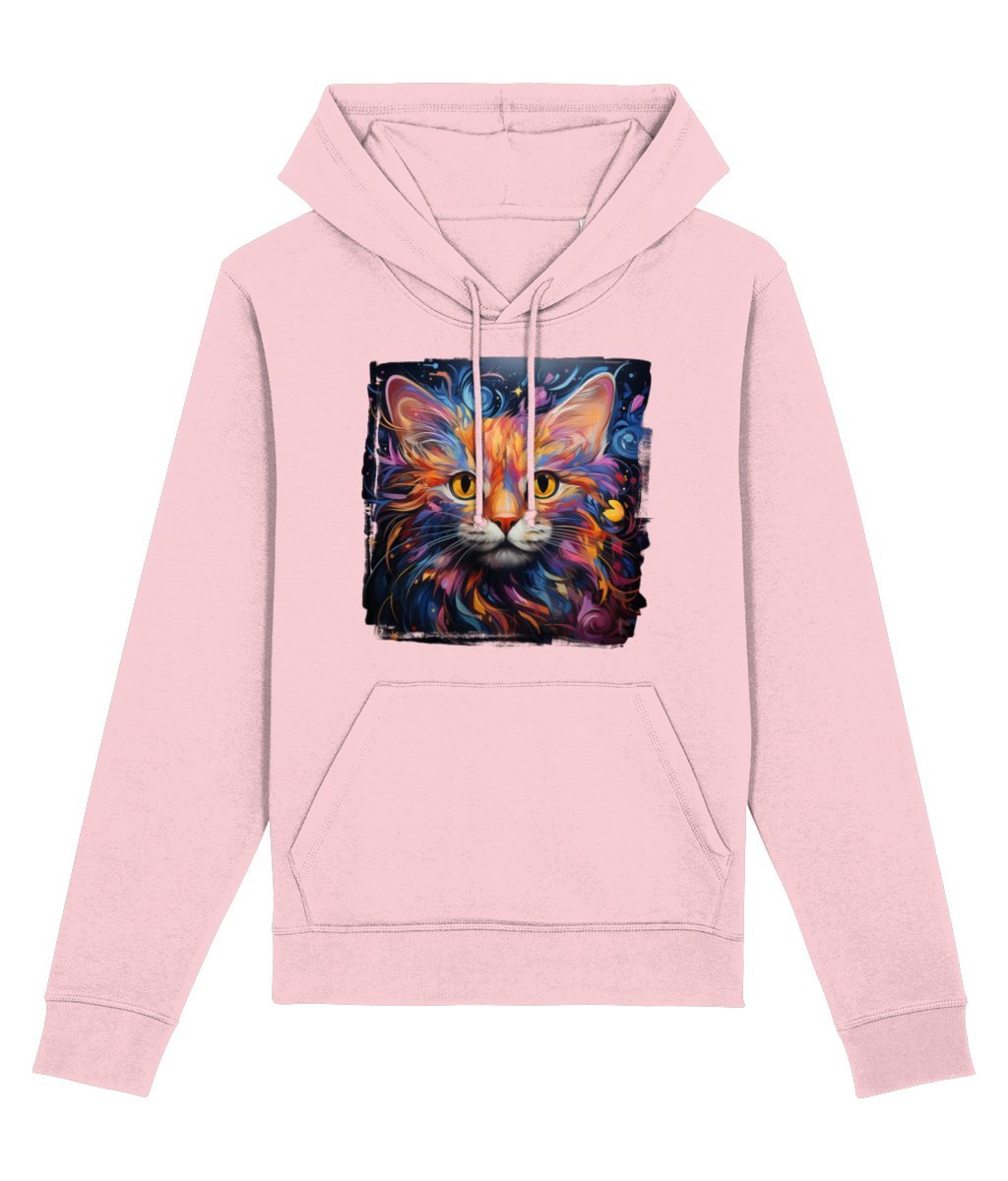 Fantasy Cat - Organic Cotton Rich Hoodie - Designed by Naomi - Designed by Naomi