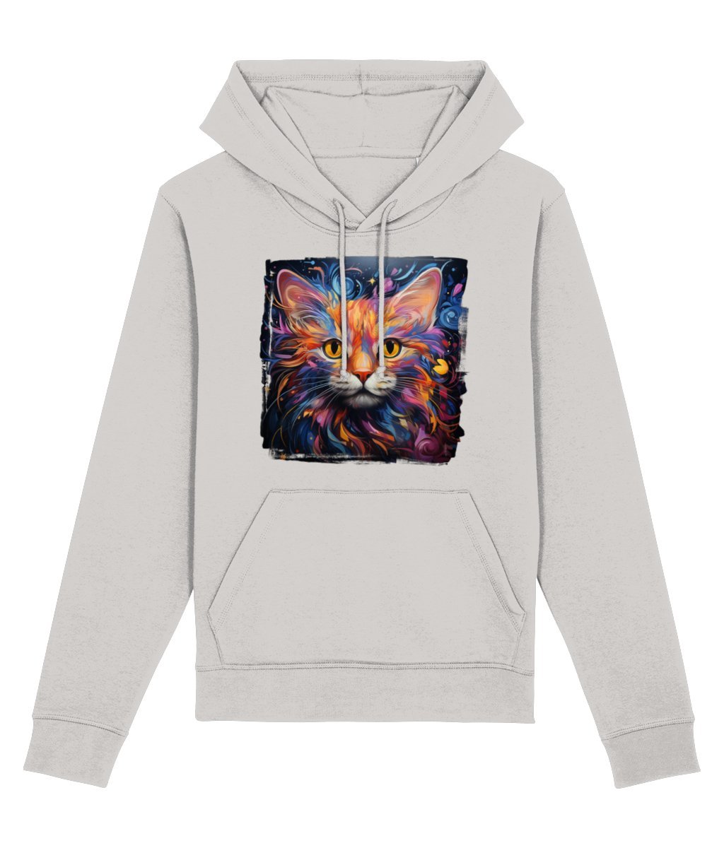 Fantasy Cat - Organic Cotton Rich Hoodie - Designed by Naomi - Designed by Naomi