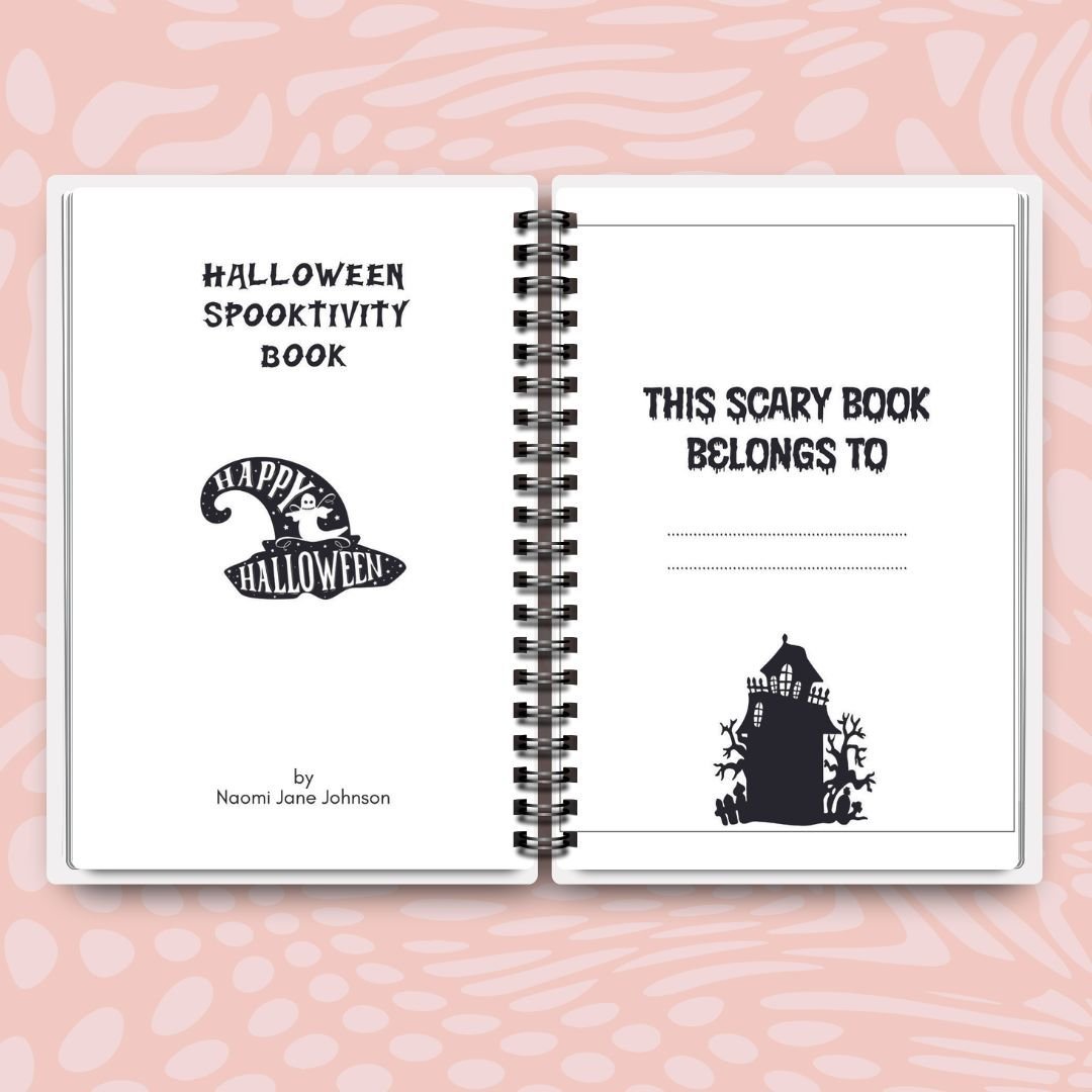 Halloween Spooktivity Book - Fun Halloween Activity Book For Kids Ages 7 - 12 - Designed by Naomi - Designed by Naomi