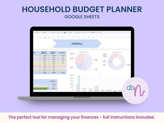Household Budget Planner Spreadsheet