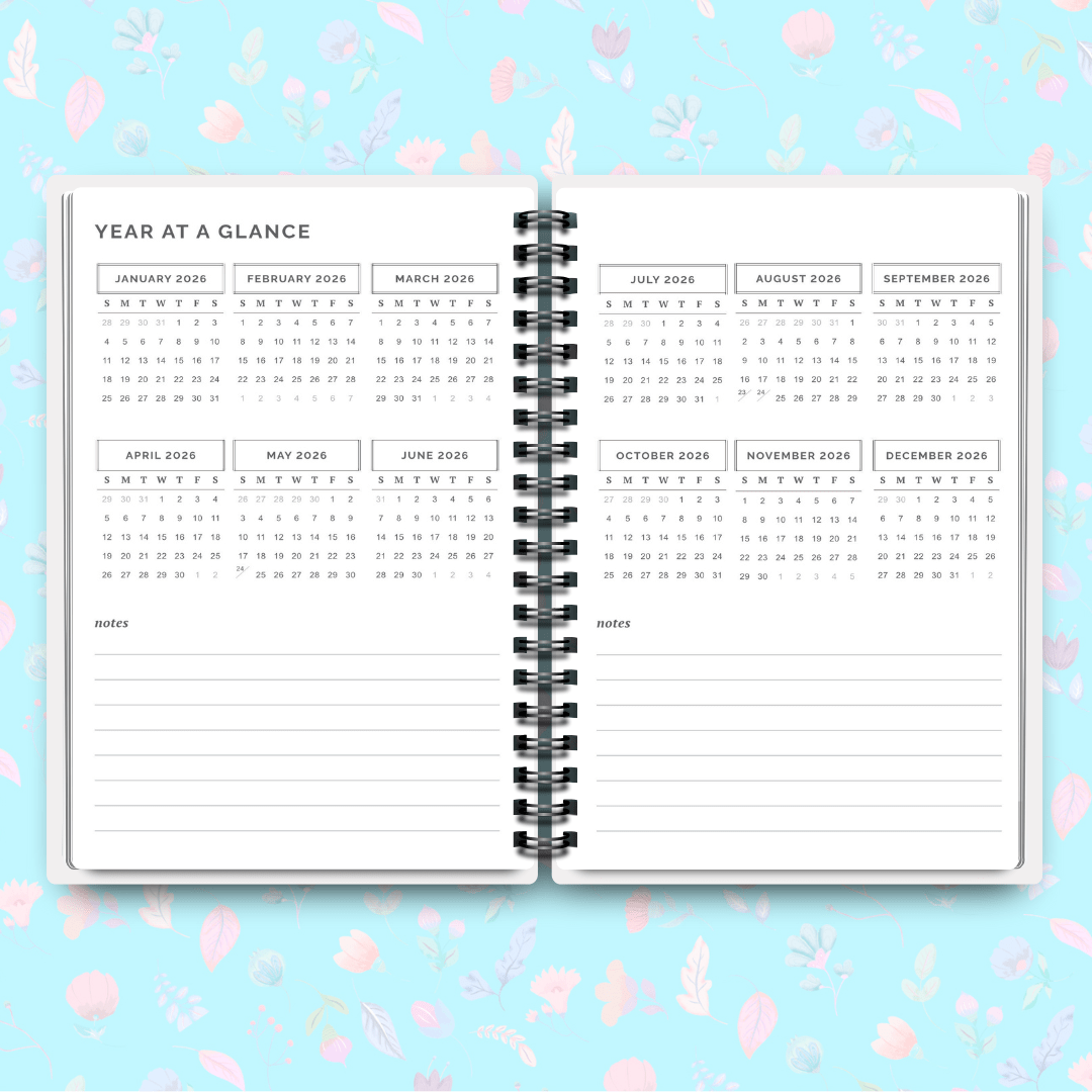 Monthly Planner 2026 with Coloring Pages - Designed by Naomi - Designed by Naomi