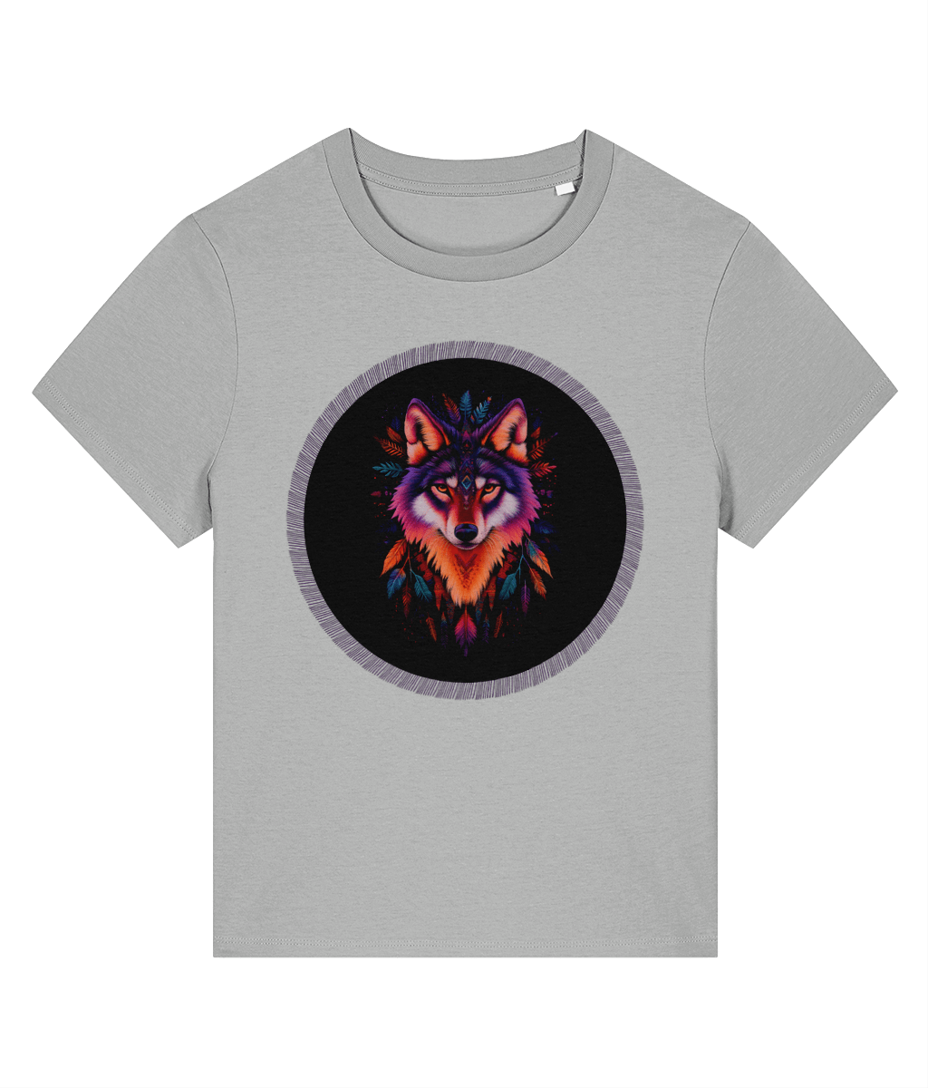 Navajo Wolf design | Stanley/Stella Stella Muser Organic Cotton T-shirt - Designed by Naomi - Designed by Naomi