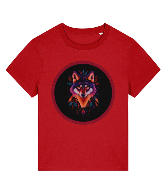 Navajo Wolf design | Stanley/Stella Stella Muser Organic Cotton T-shirt - Designed by Naomi - Designed by Naomi