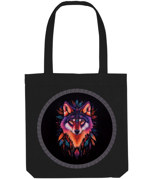 Navajo Wolf design Tote Bag - Designed by Naomi - Designed by Naomi