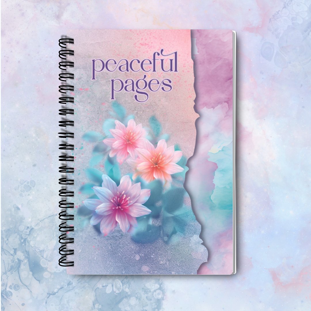 Peaceful Pages Notebook - Designed by Naomi - Designed by Naomi