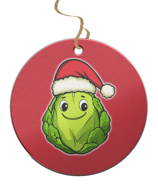 Sprouty McSproutface Christmas Bauble - Designed by Naomi - Designed by Naomi