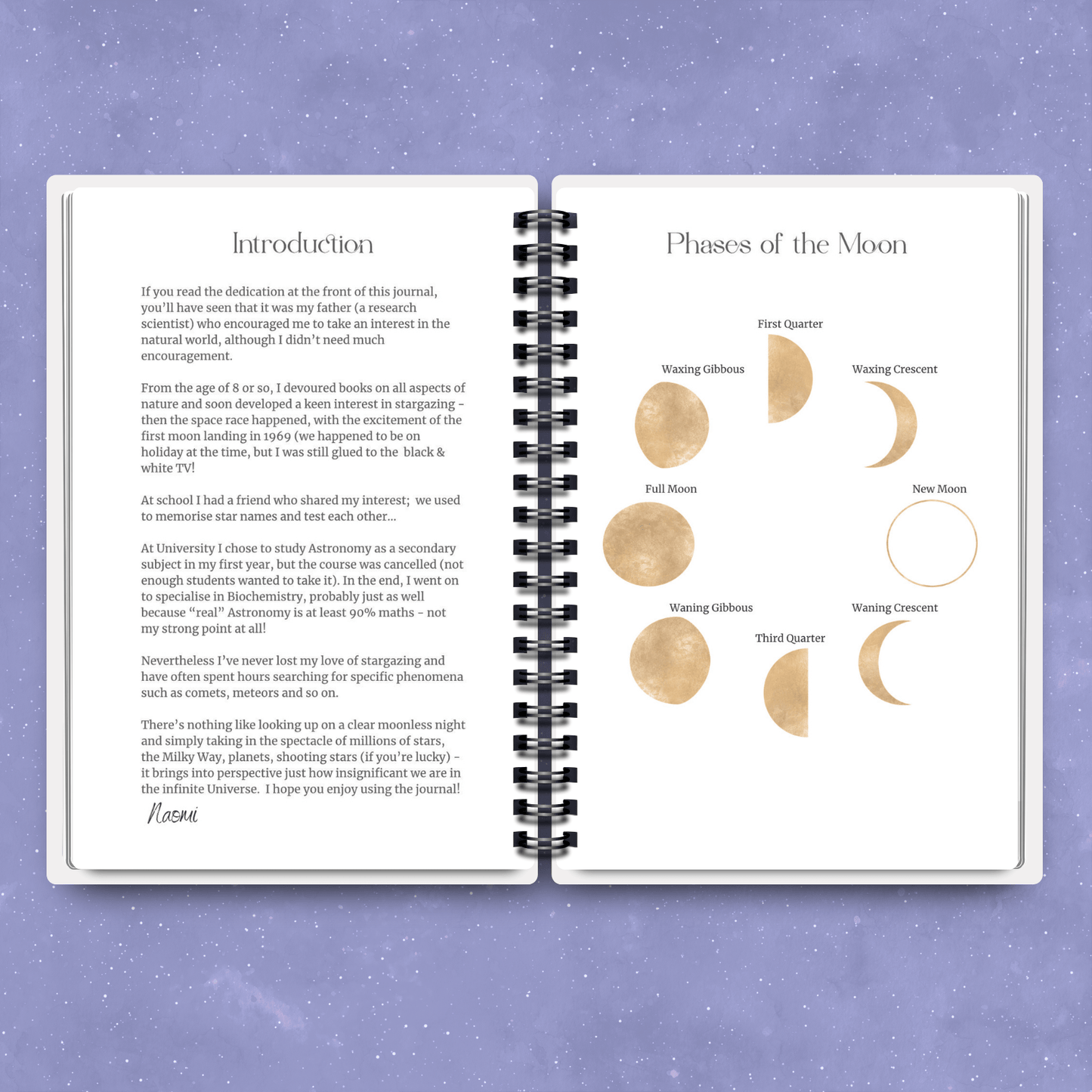 Stargazing Journal – Look Up and Capture the Magic of the Night Sky - Designed by Naomi - Designed by Naomi