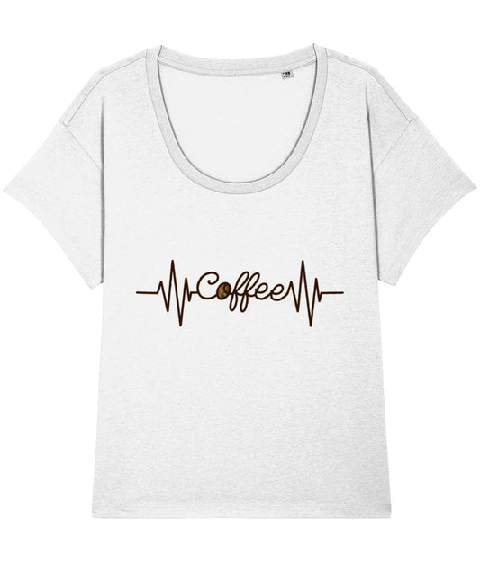 T-shirt Coffee Heartbeat - Designed by Naomi - Designed by Naomi