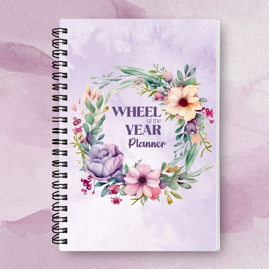 Wheel of the Year Planner 2025 - A5 Spiral Bound - Designed by Naomi - Designed by Naomi