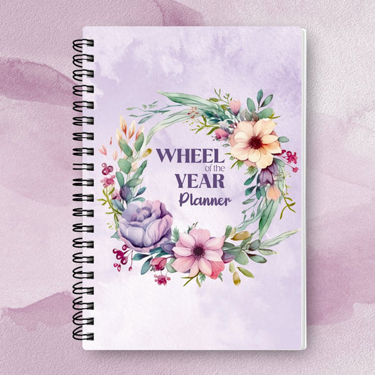 Wheel of the Year Planner 2025 - A5 Spiral Bound - Designed by Naomi - Designed by Naomi